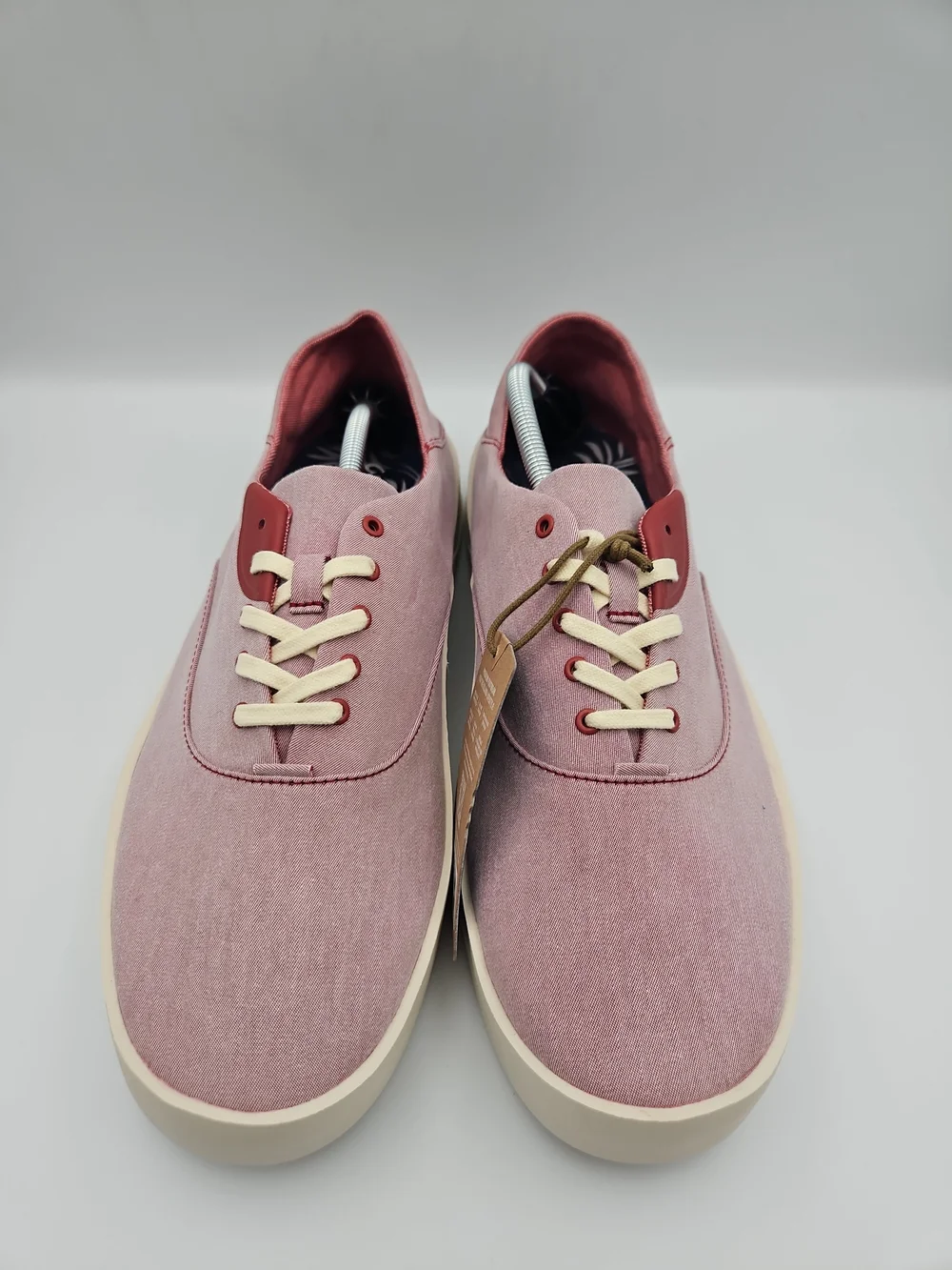 OluKai Red Low-Top Canvas Sneakers